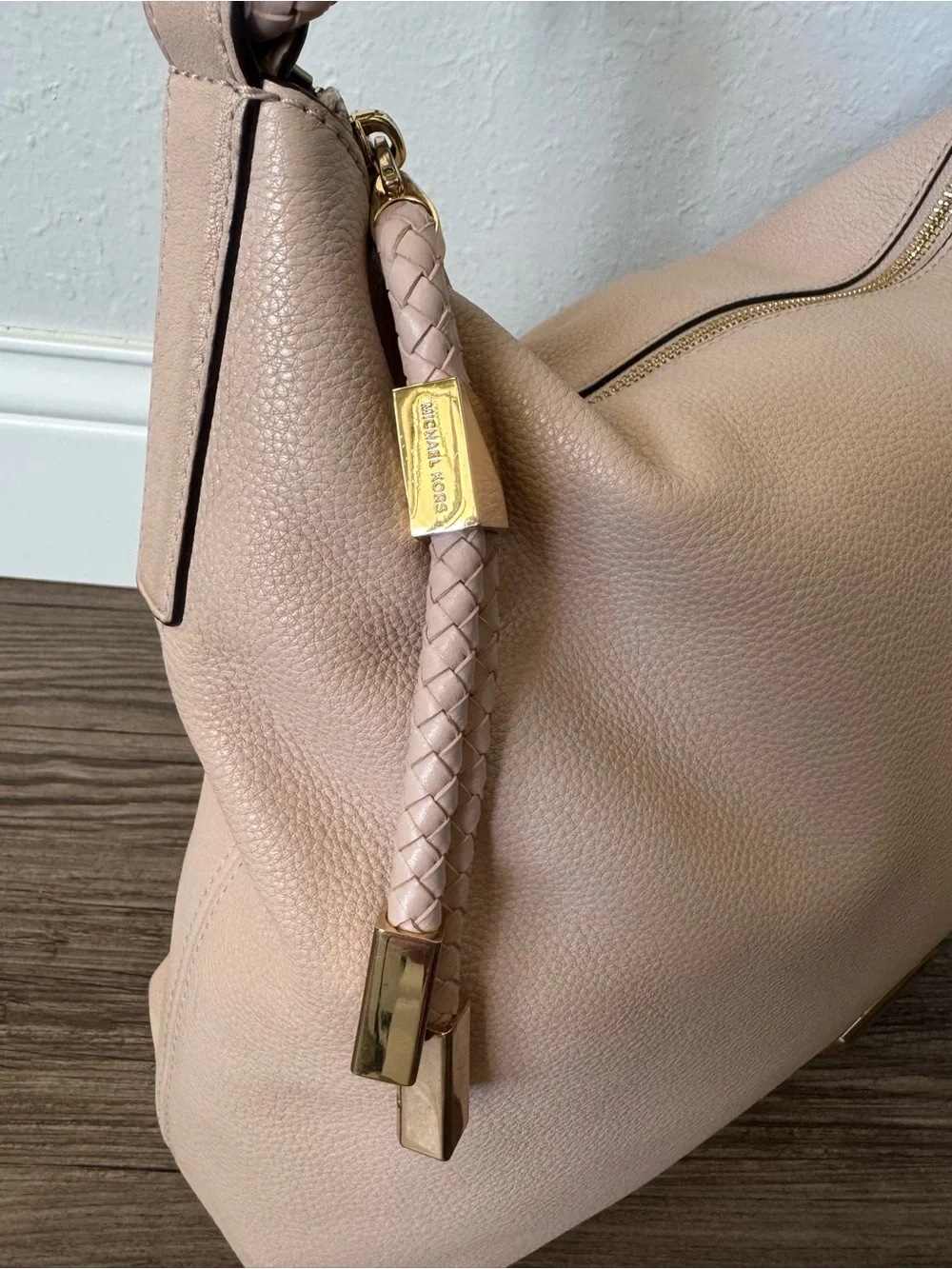 Michael Kors Lexington Taupe Large Shoulder Bag